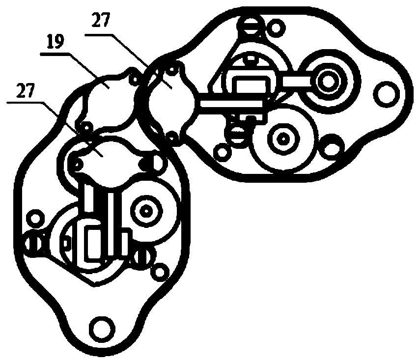 Miniature sonar two-degree-of-freedom servo mechanism based on crank and sliding block mechanism