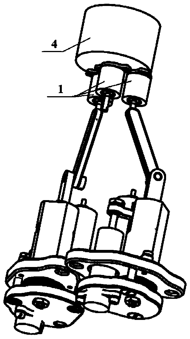 Miniature sonar two-degree-of-freedom servo mechanism based on crank and sliding block mechanism