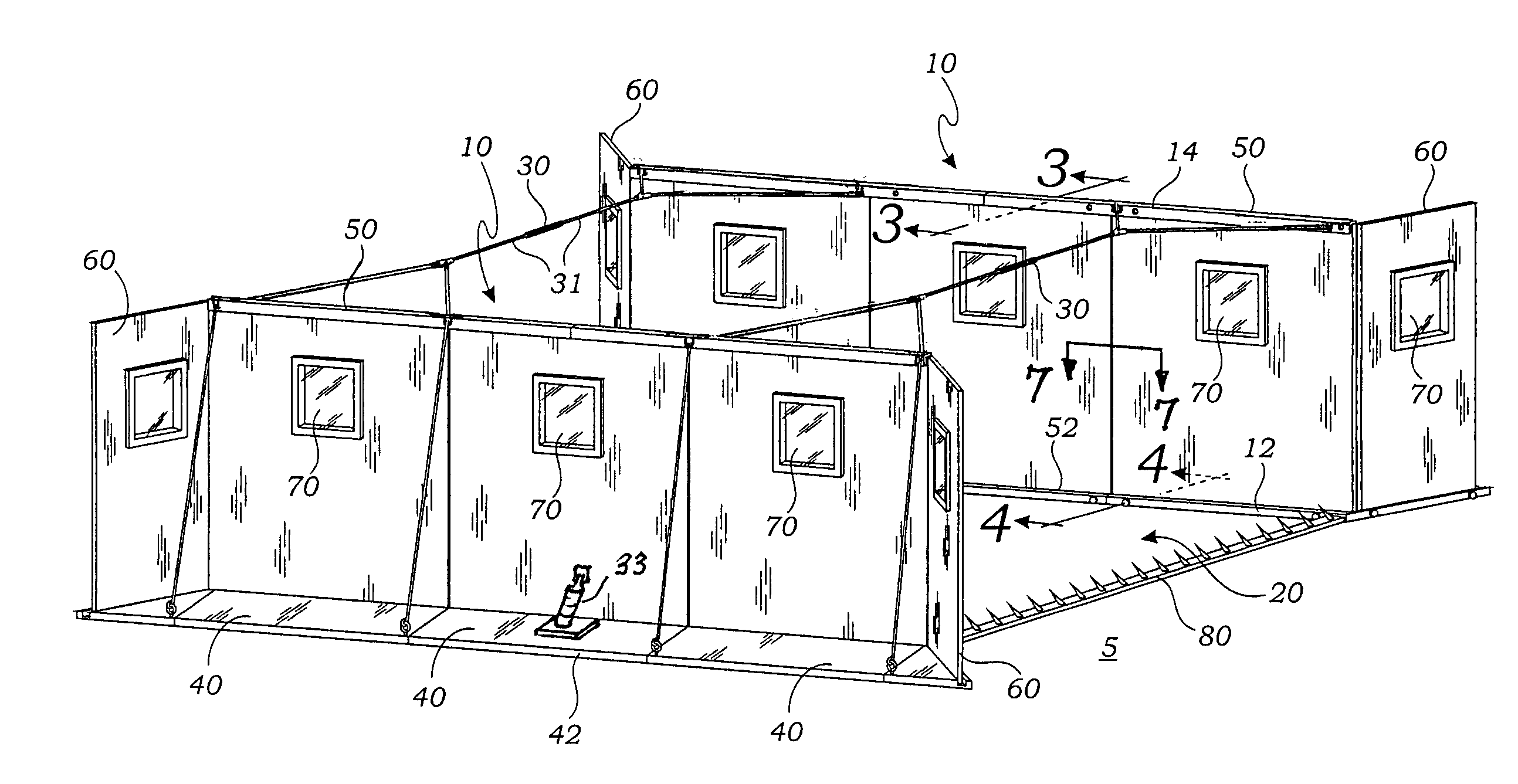 Modular, light weight, blast protective, check point structure