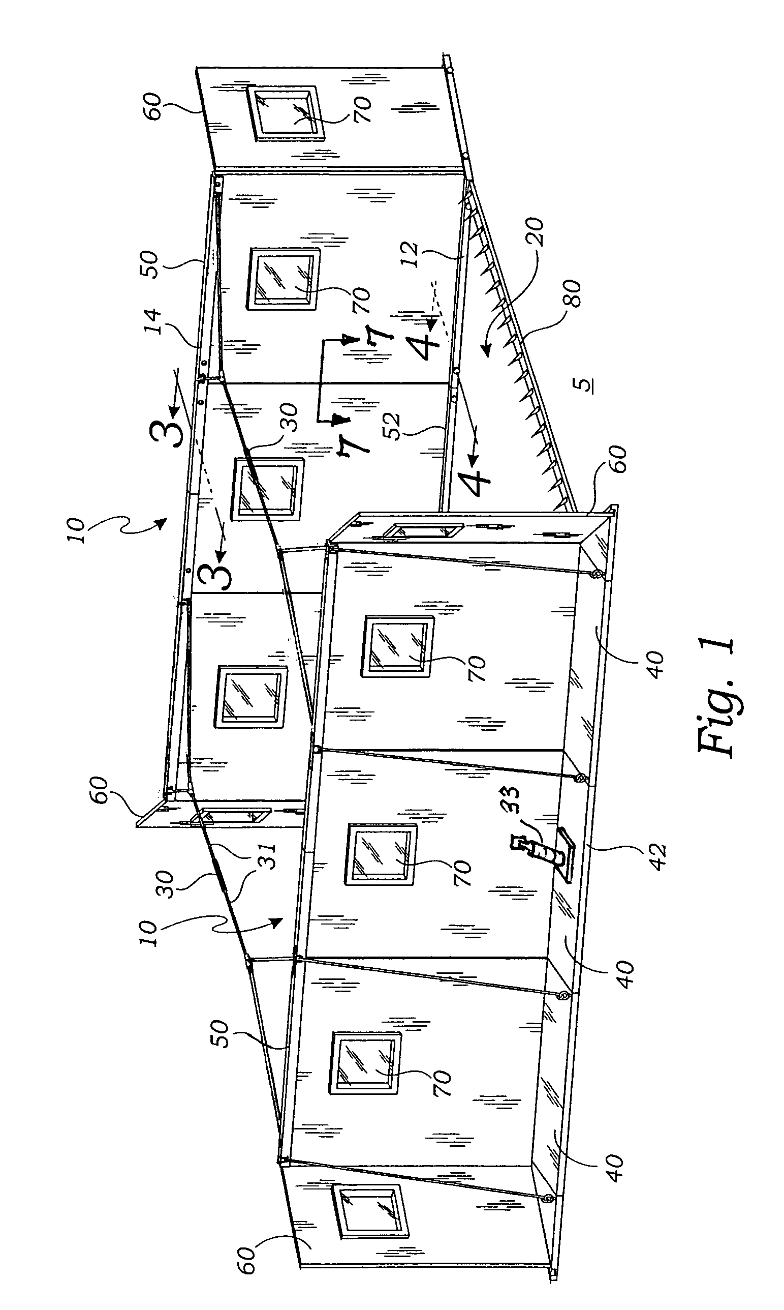 Modular, light weight, blast protective, check point structure