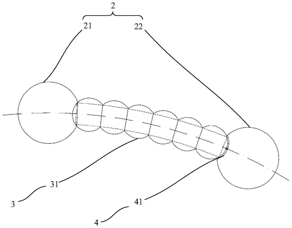 Orientation construction method for occluded jacking pipe group construction