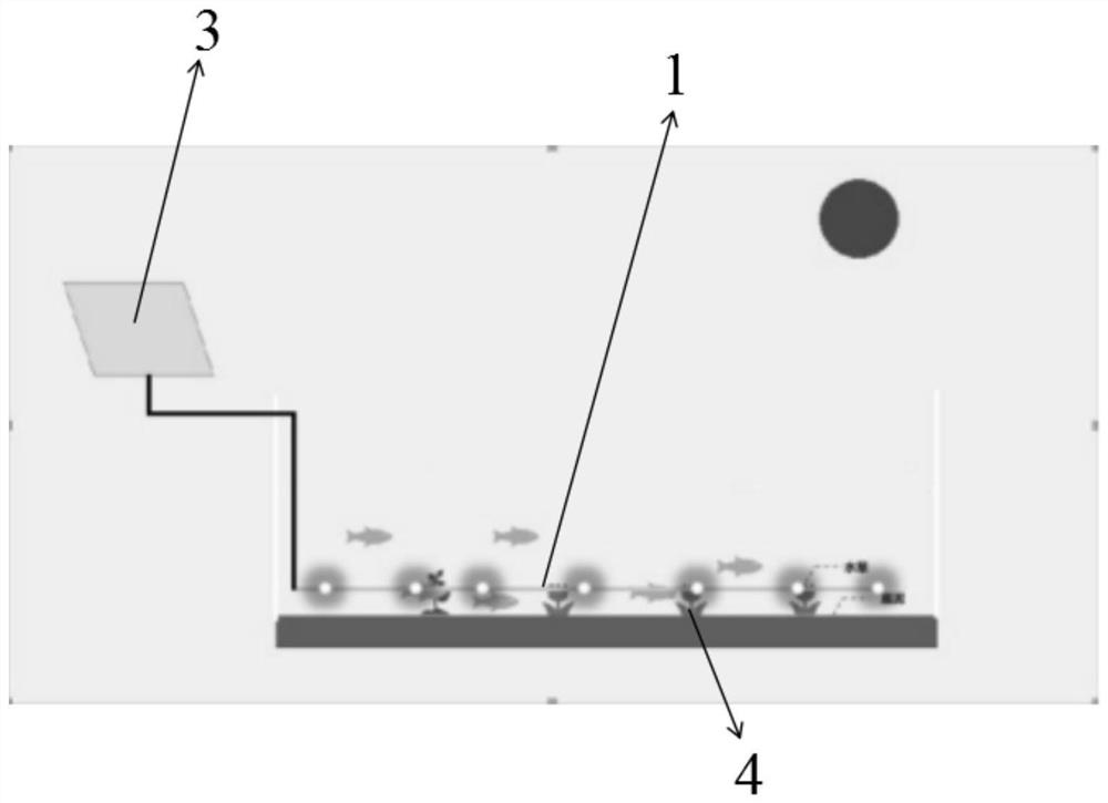 Ecological system suitable for deepwater environment restoration and construction method thereof