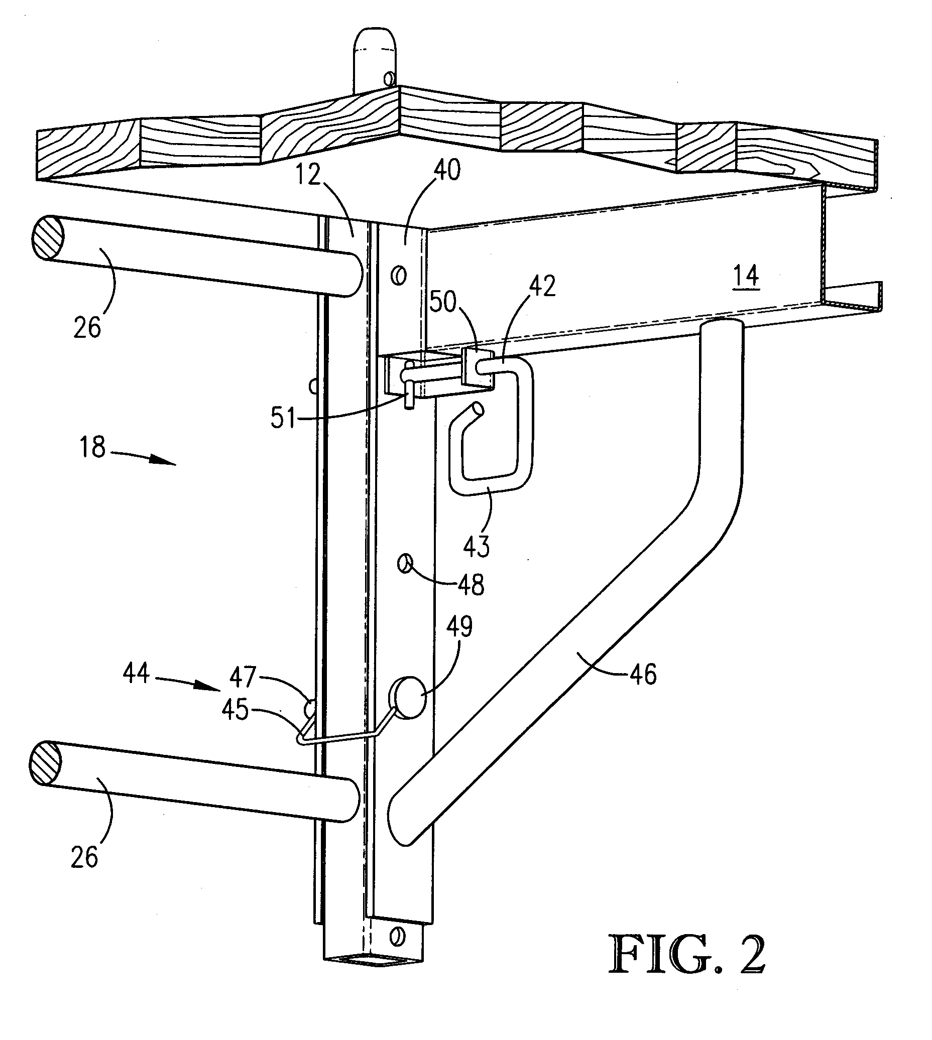 Utility scaffolding having safety features