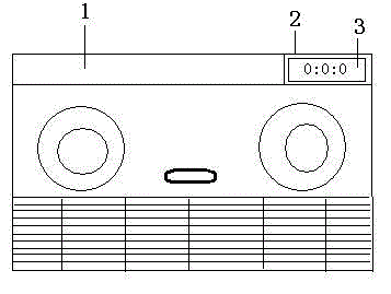 Bath heater having electronic watch