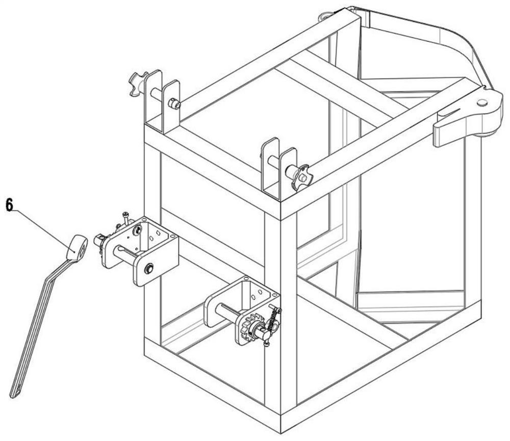 Safety base of electric pole ladder platform device