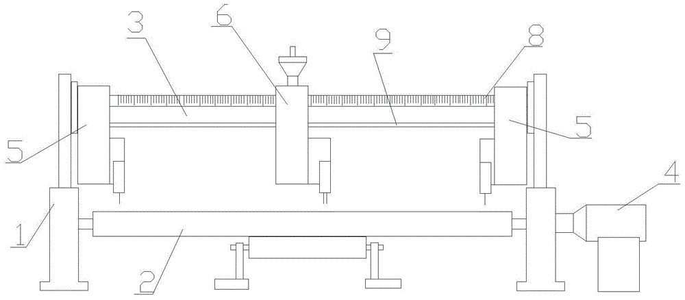 Aluminum strip billet collating device on rewinding machine