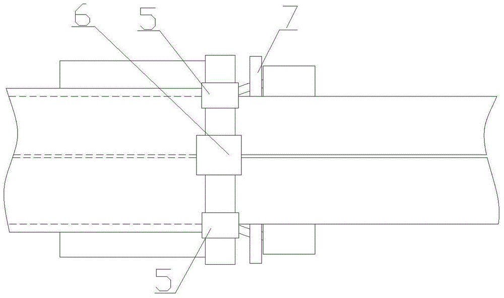 Aluminum strip billet collating device on rewinding machine