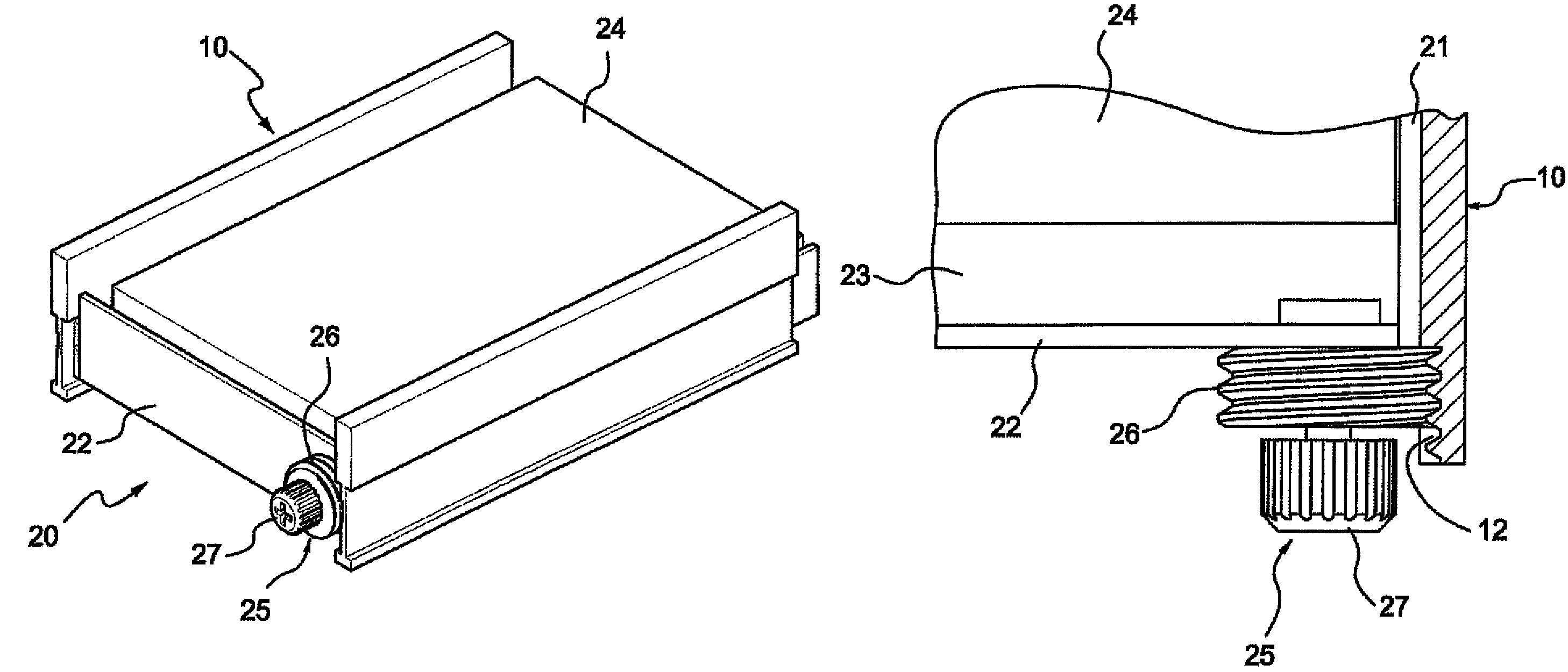 Removable hard disk module