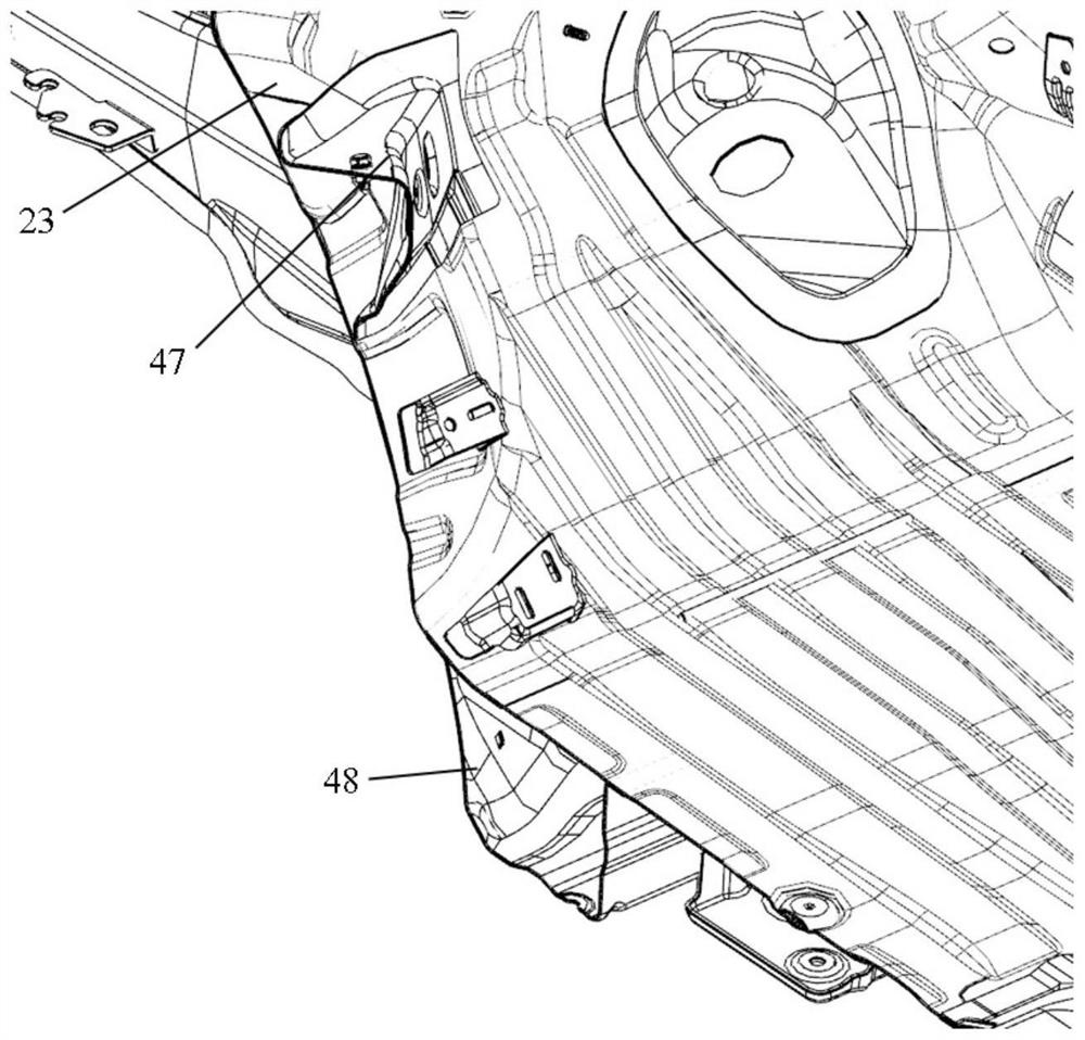 White vehicle body frame