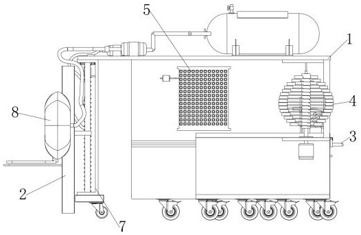 Full-lossless fixed semi-solidified disinfection medical instrument maintenance device