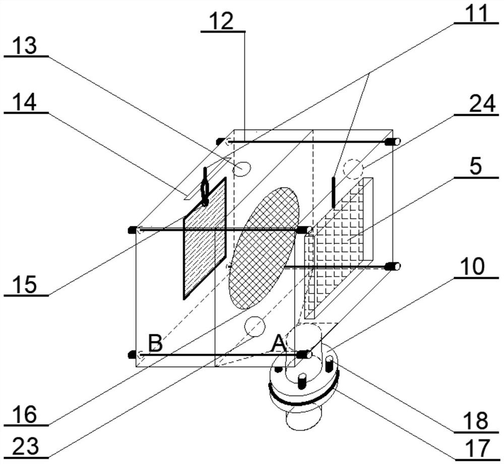 Device and method for treating anaerobic digestion wastewater and recycling nitrogen and phosphorus resources through continuous operation of magnesium-air battery