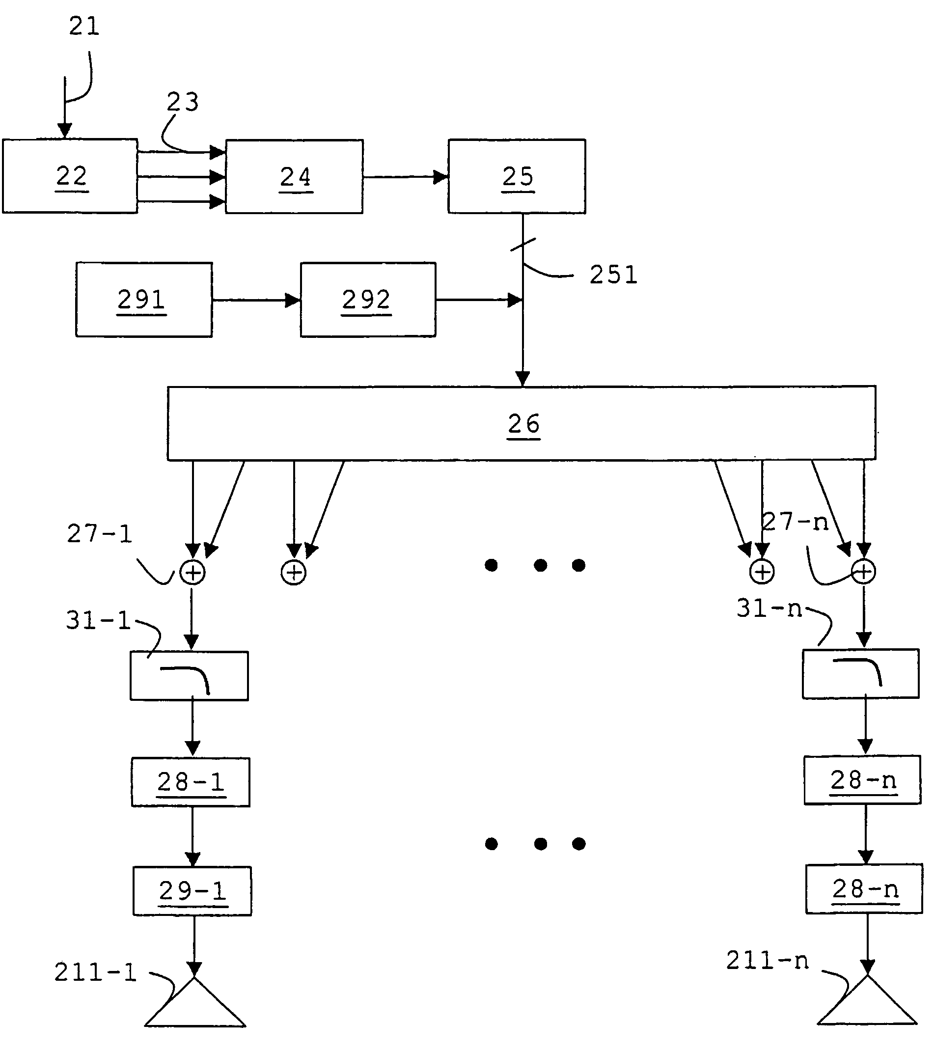 Signal processing device for acoustic transducer array