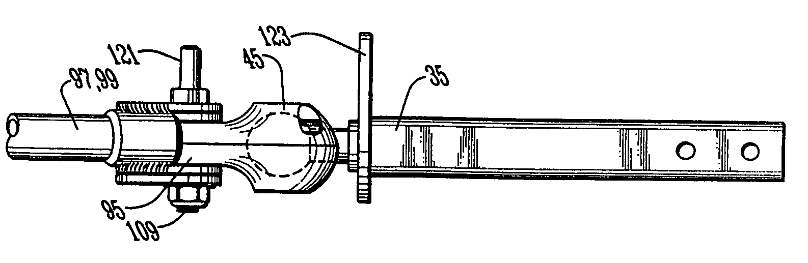 Tow bar for vehicle