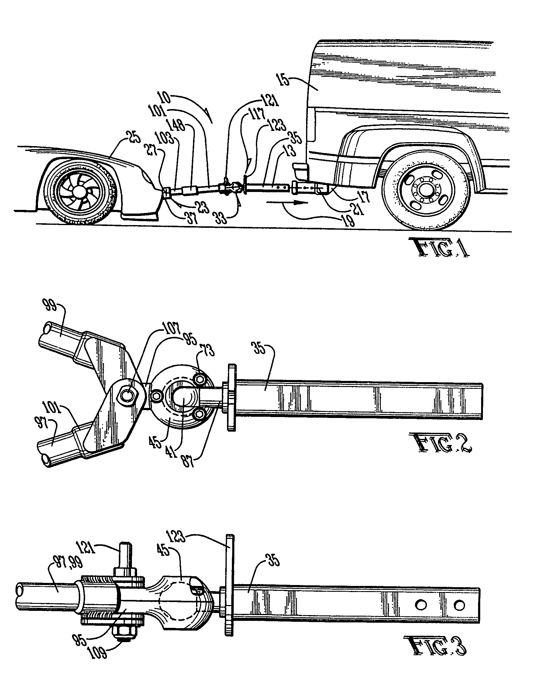 Tow bar for vehicle