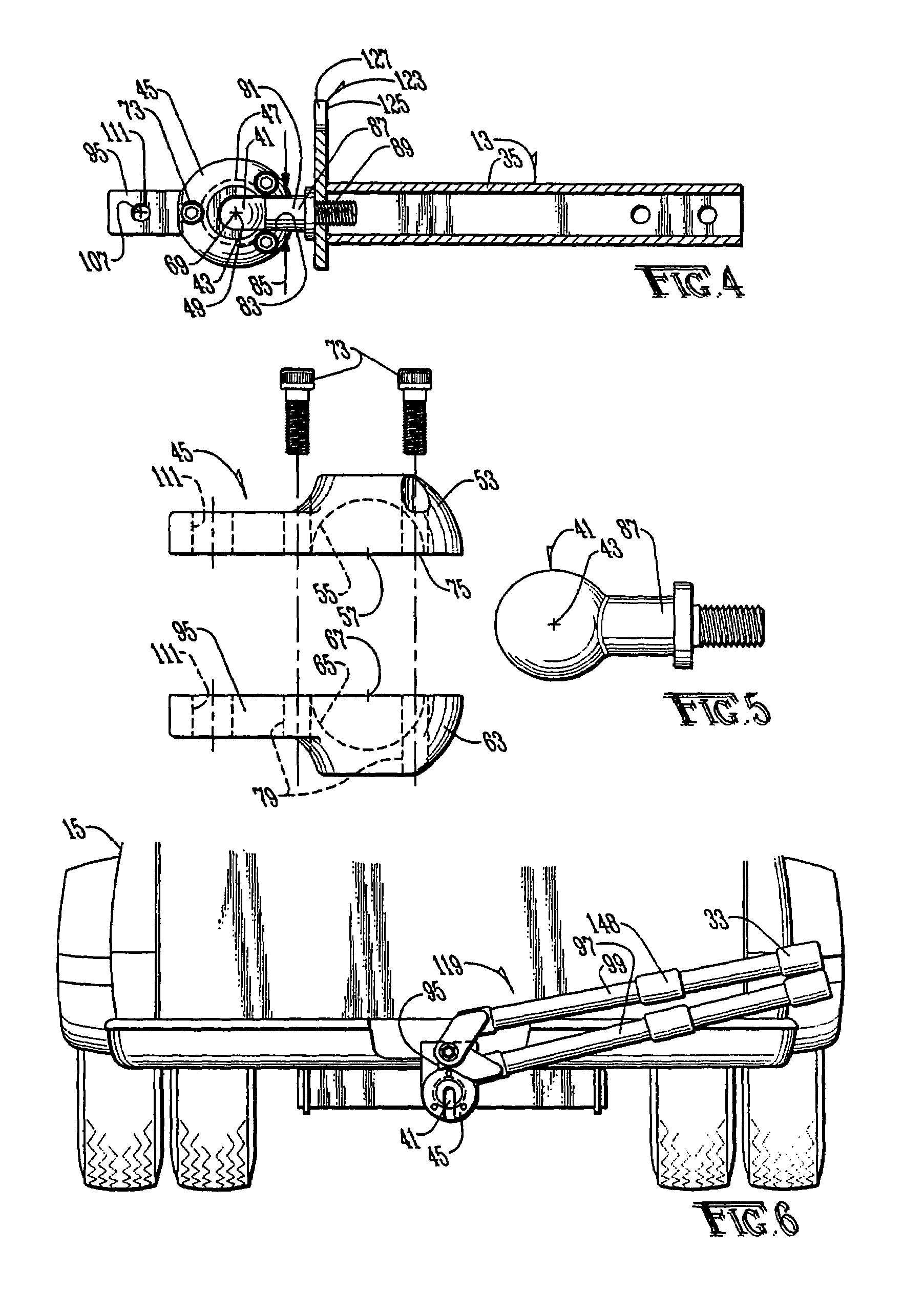 Tow bar for vehicle