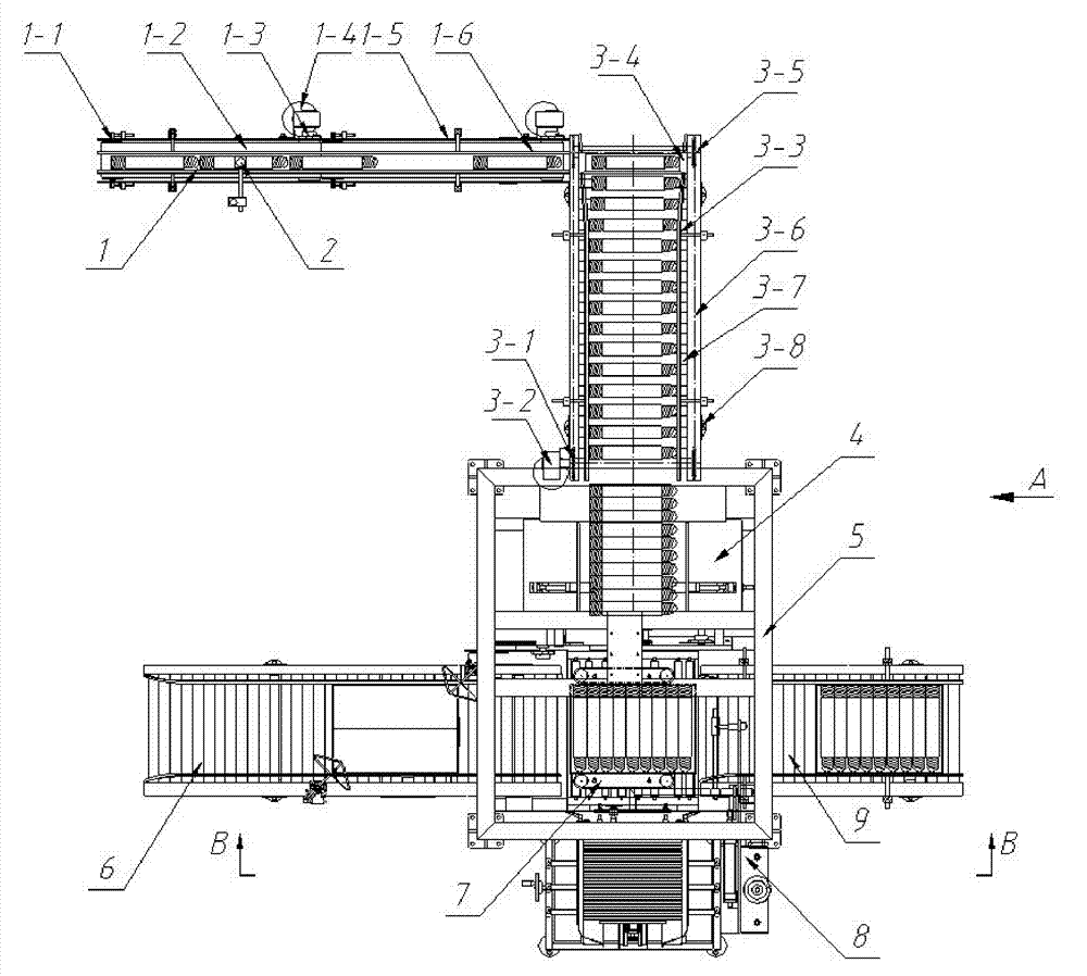 Automatic box-packing equipment and process for industrial seismic explosive columns