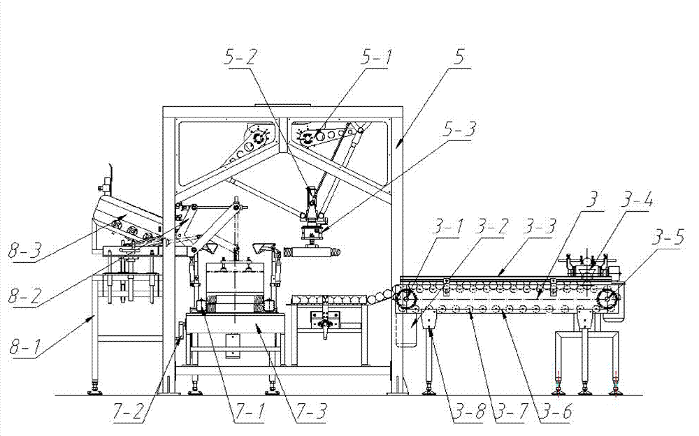 Automatic box-packing equipment and process for industrial seismic explosive columns