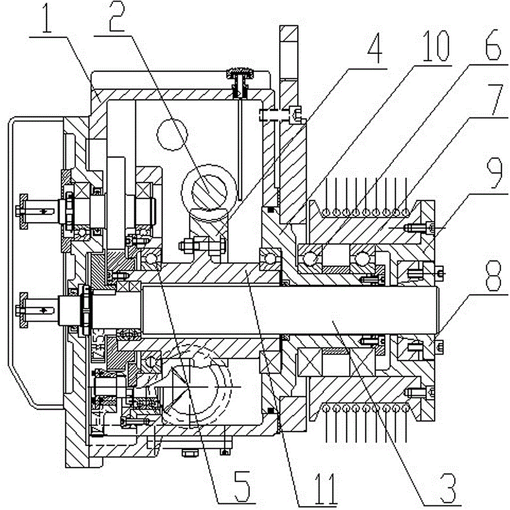 Winding worm-gear speed reducer