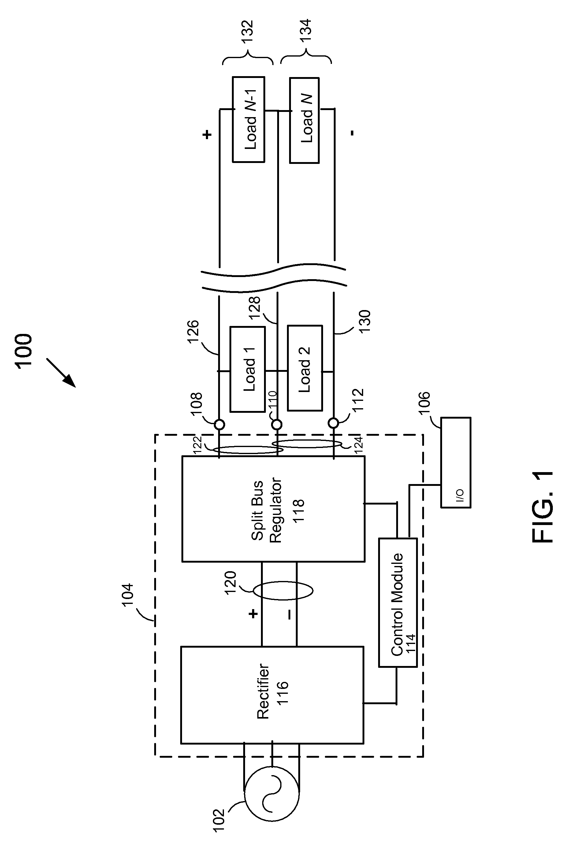 System, method and apparatus for providing direct current