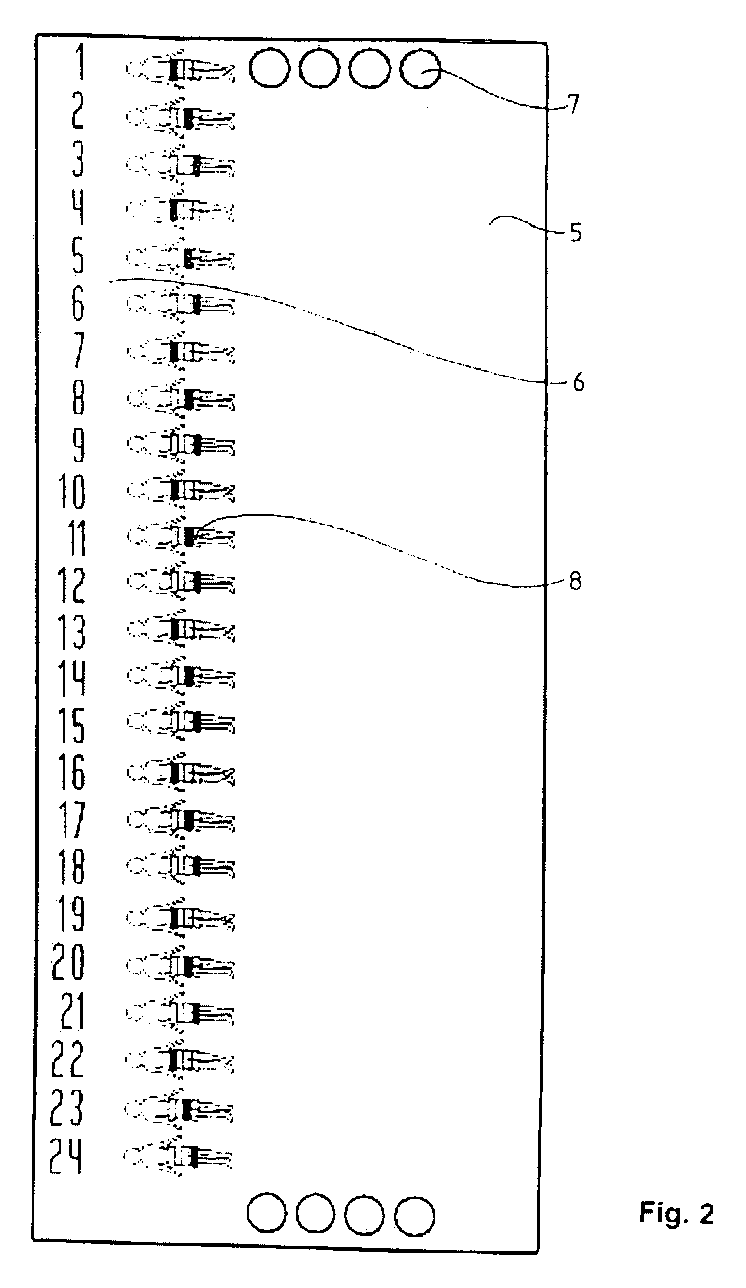 Guiding and reminding device for determining the appropriate injection site, particularly for regularly performed medication injections and/or taking blood for testing