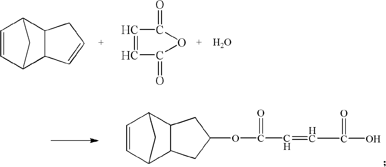 Dicyclopentadiene type unsaturated polyester modified by tung oil, and preparation method and application thereof