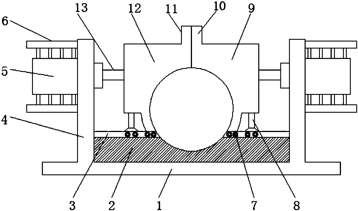 Quick and automatic building steel bar bundling device good in use effect