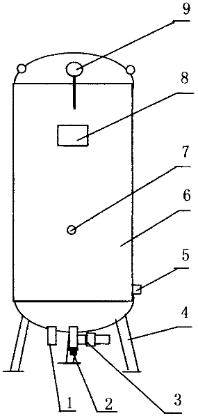 Water supply tank without tower