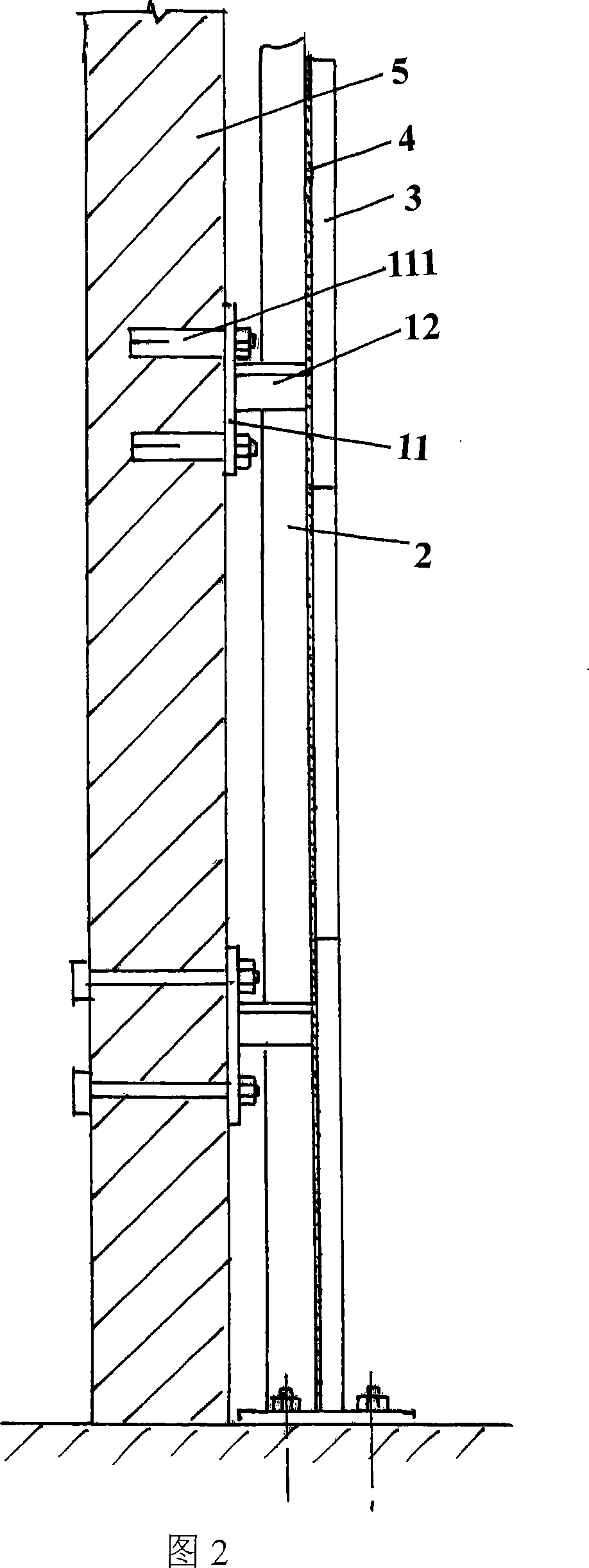 Sticking method for decorative brick