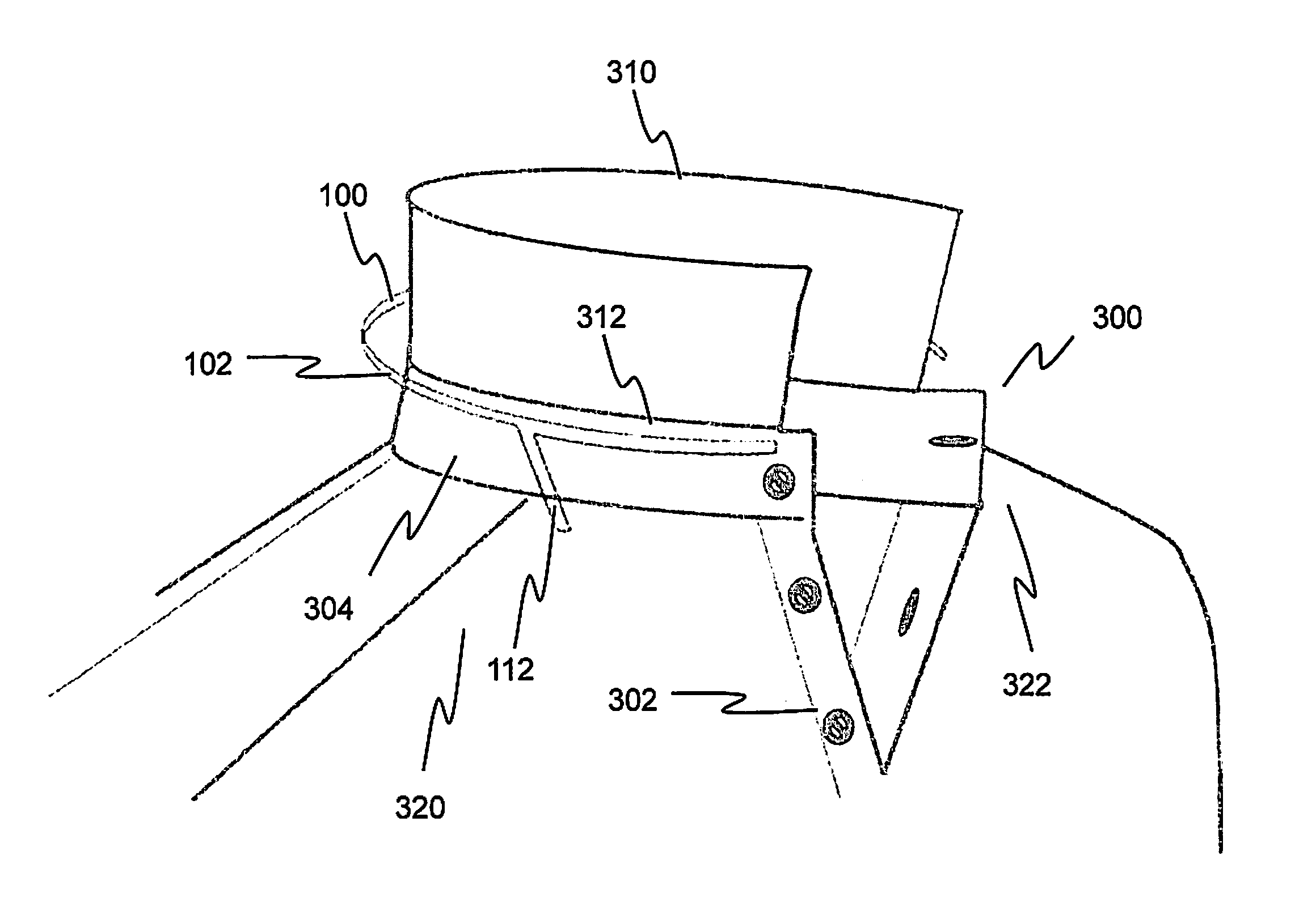 Apparatus for stiffening a shirt collar