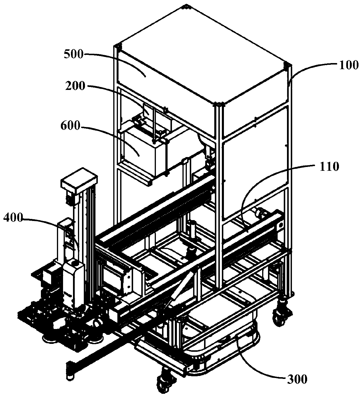 Tile laying primary and secondary machine and tile laying method