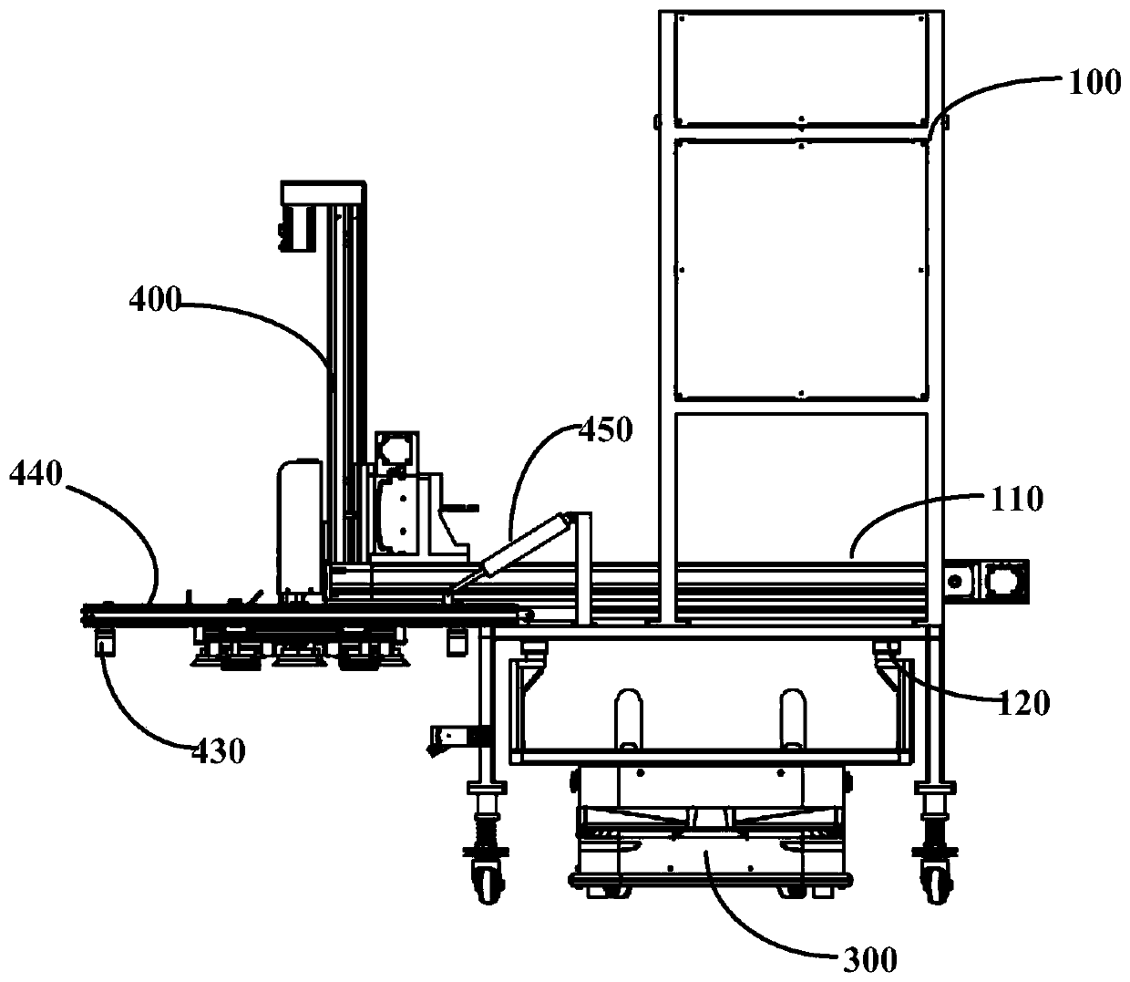 Tile laying primary and secondary machine and tile laying method