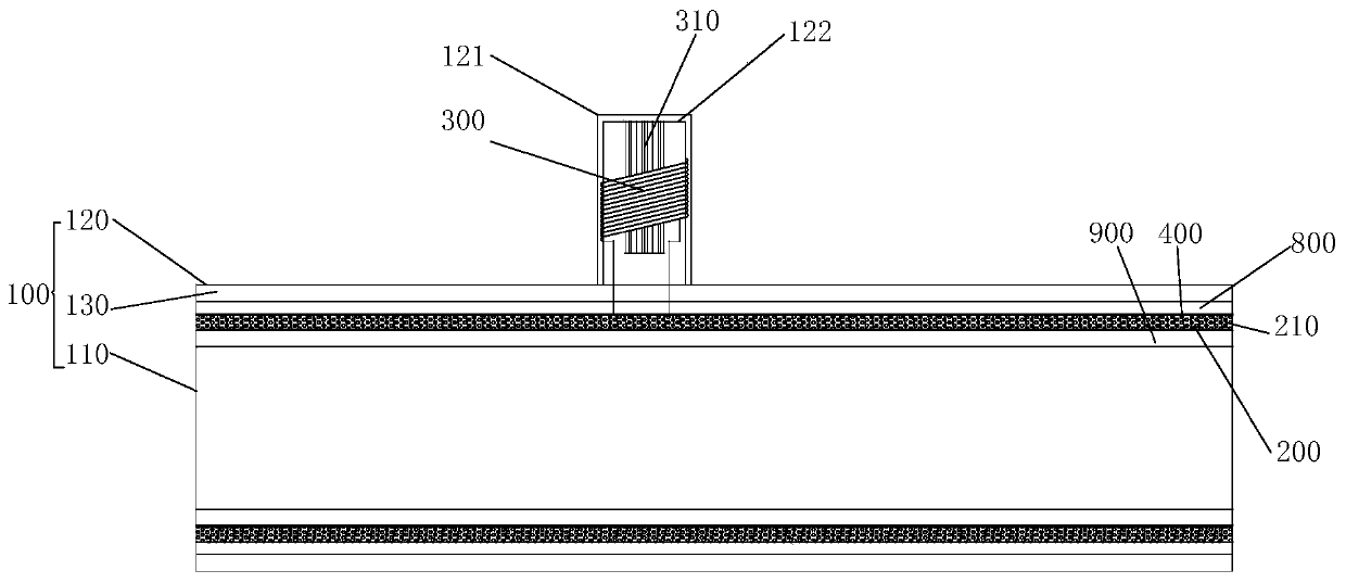 Wireless heating power supply assembly and wireless heating method for superconducting cable insulation tube