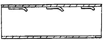 Material conveying pipe