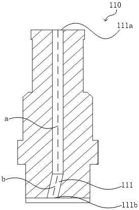 A high-pressure nozzle device, degumming unit and degumming machine