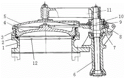 Self-pressing pot cover structure