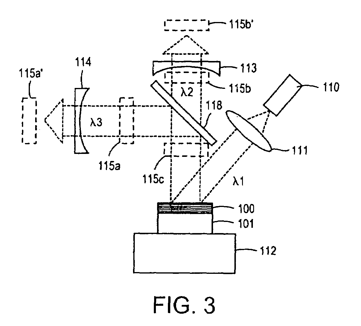 External cavity dual wavelength laser system