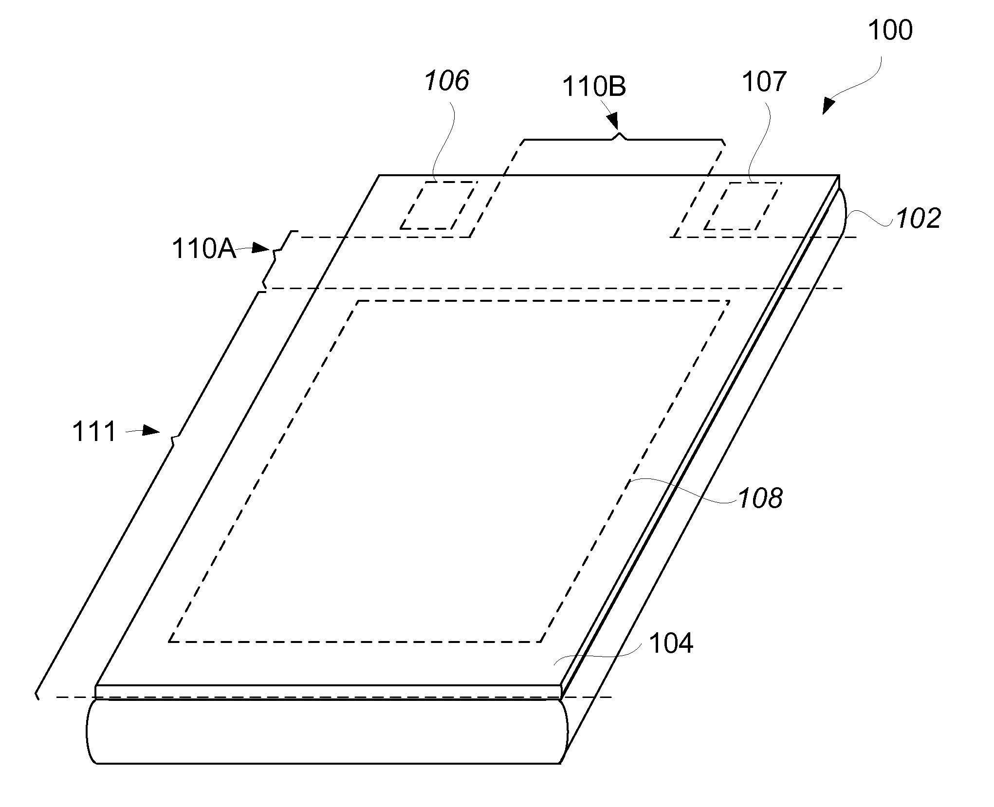 Electronic device having selectively strengthened cover glass