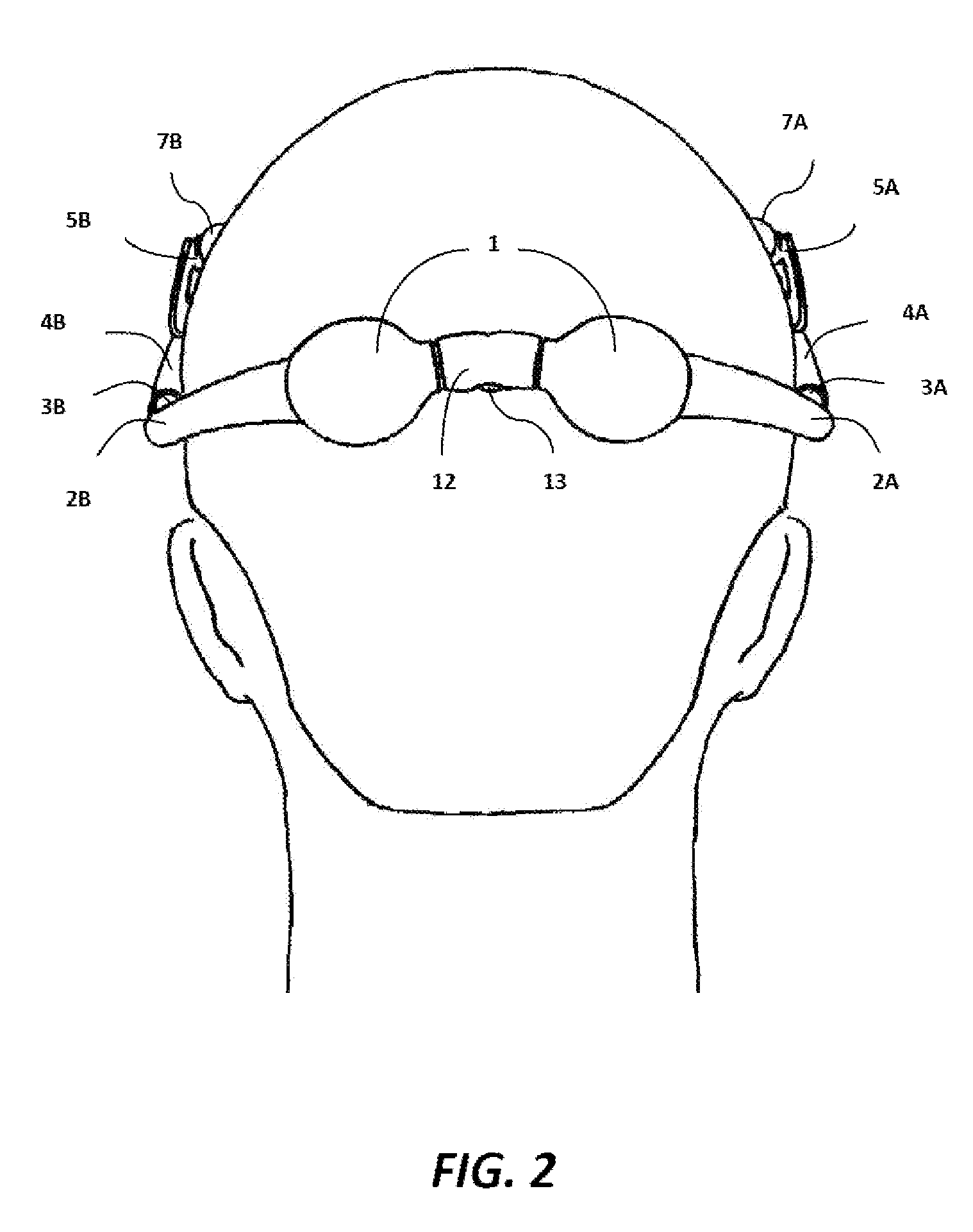 Head mounted pulse action facial and head massager band