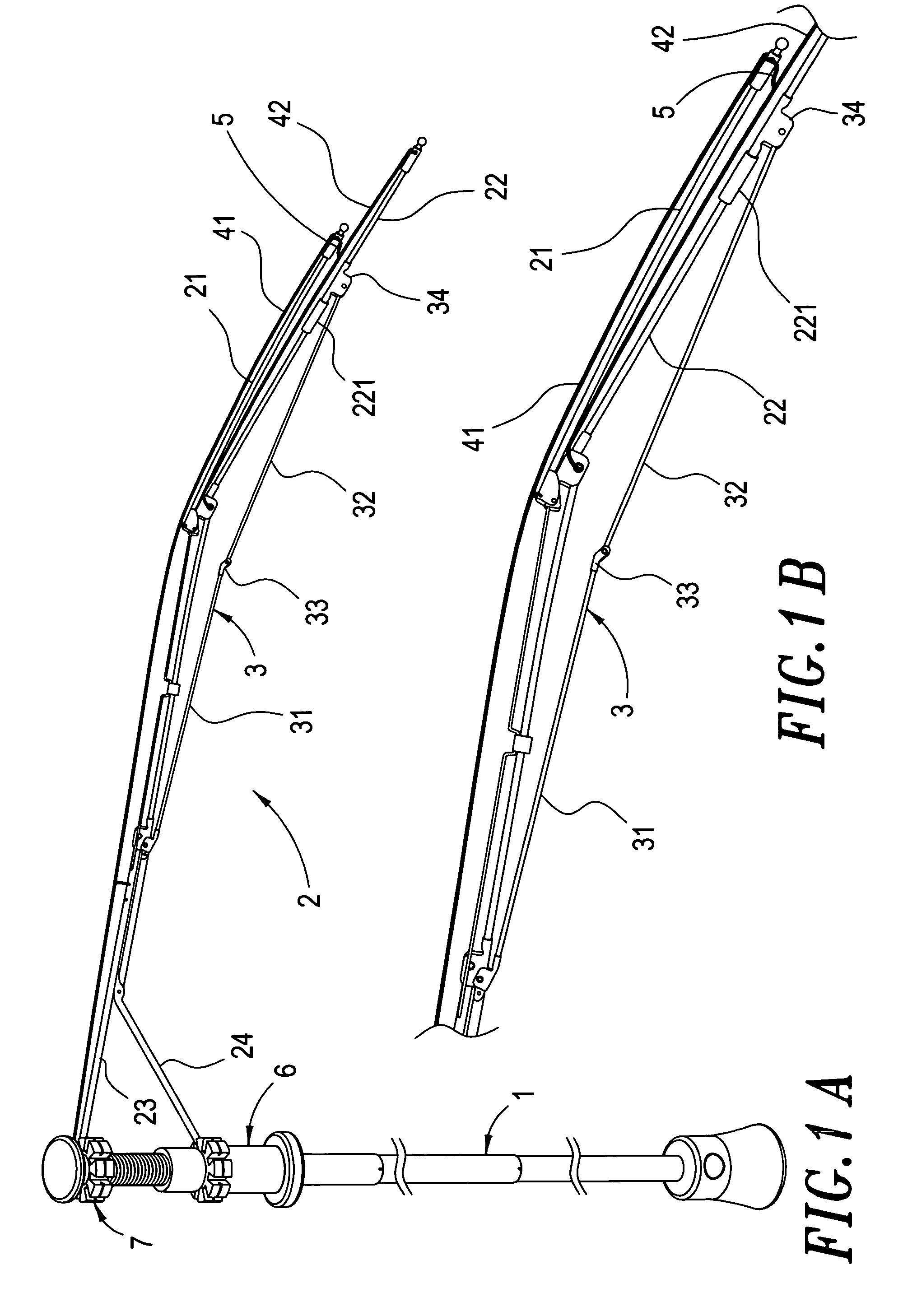 Reinforced structure for collapsible and wind resistible umbrella