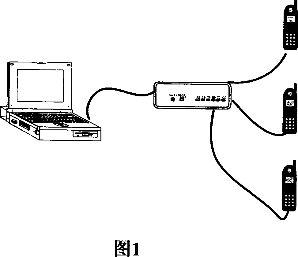 Device for improving mobile phone wireless networking transmission band width