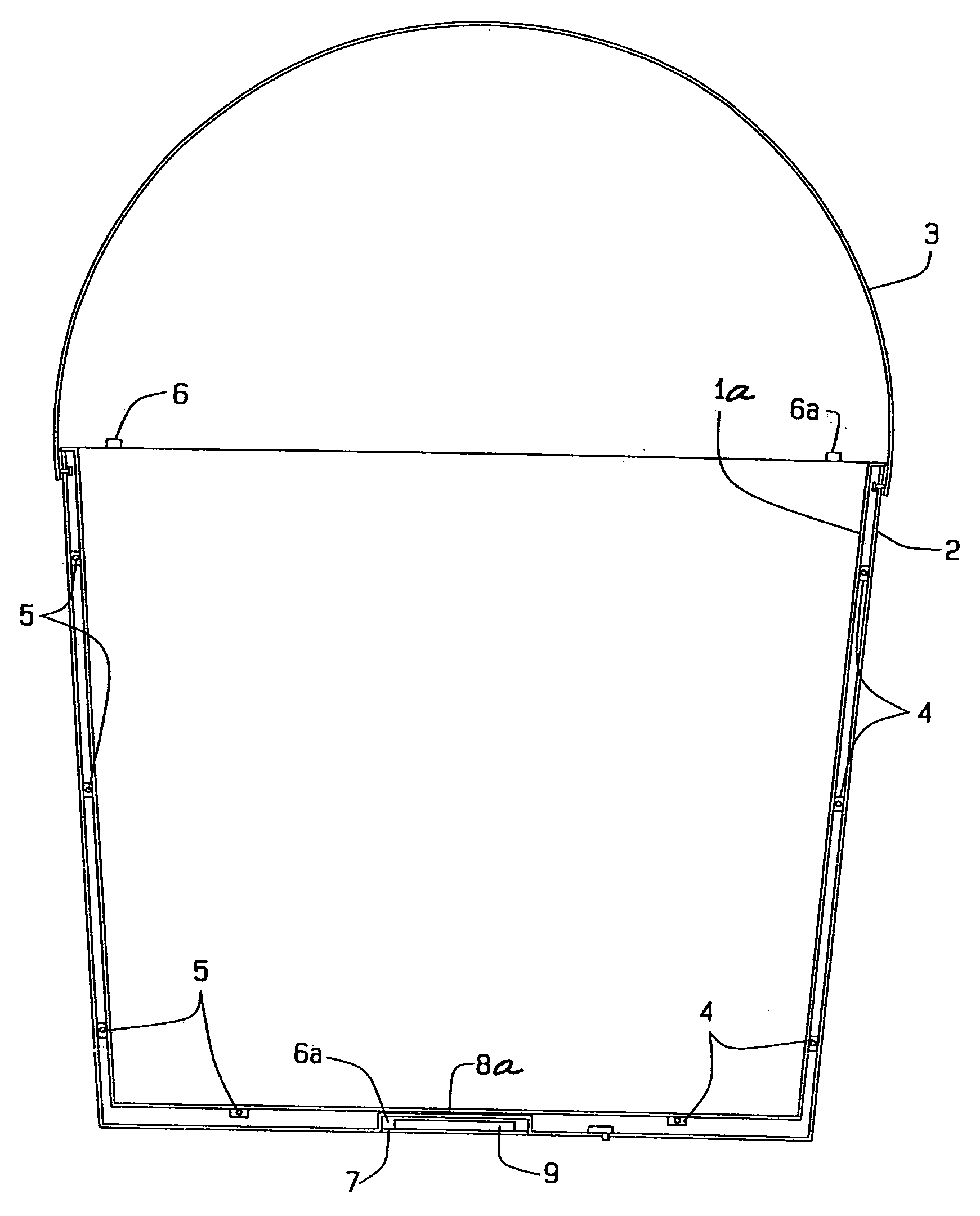 Double-walled illuminated container