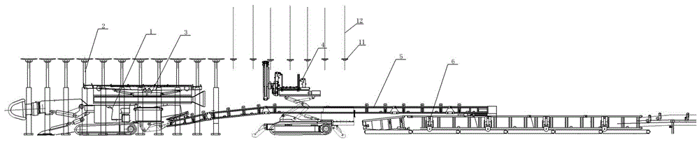 Parallel operation type quick tunneling support system and construction method