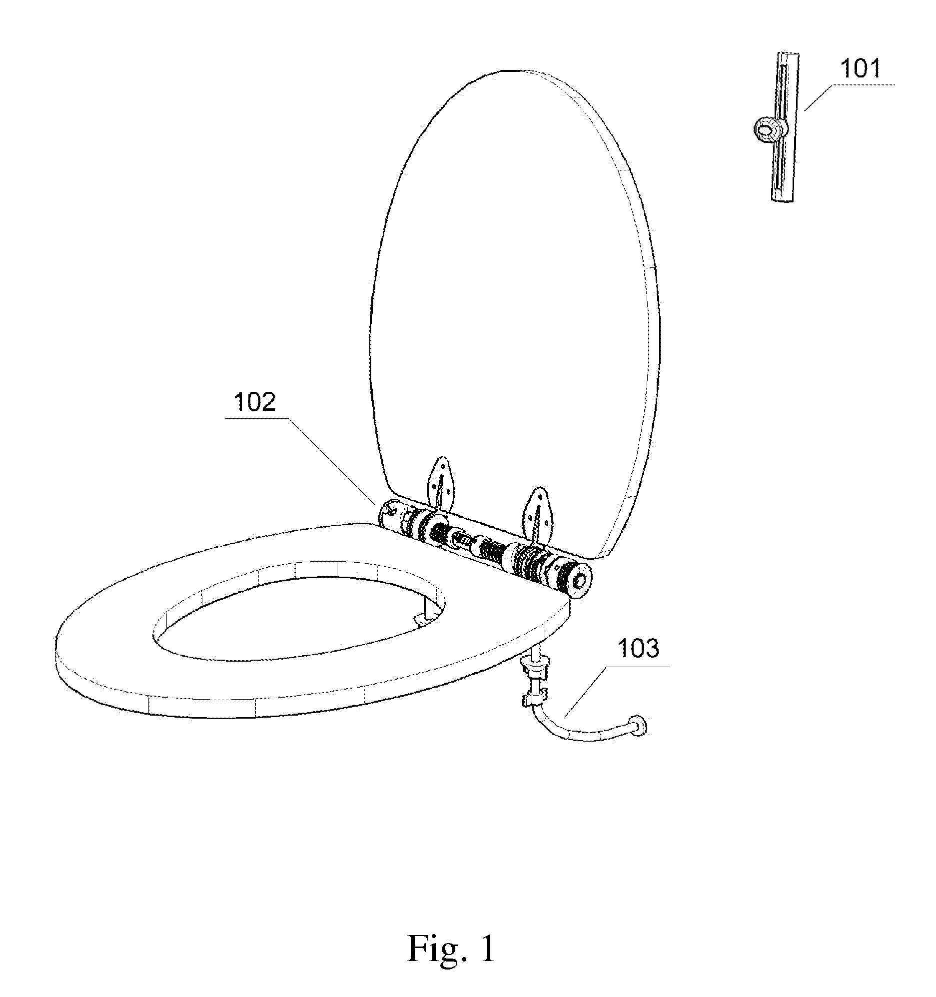 Toilet seat lifter and rotary spring-loaded actuator