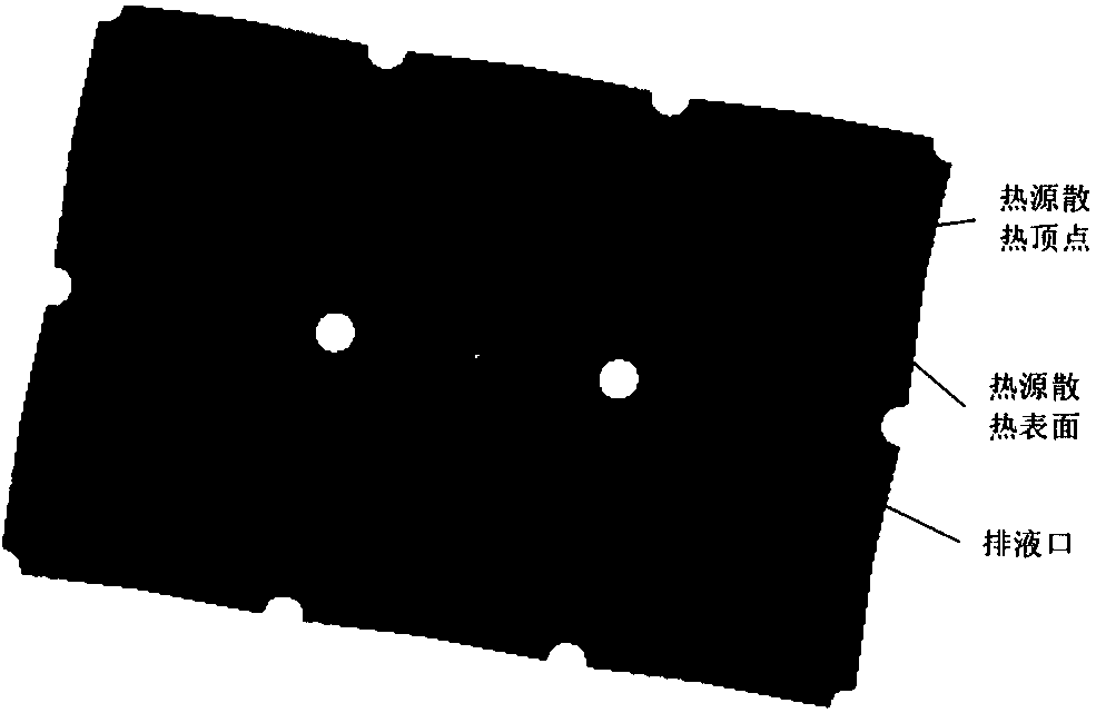 A polyhedron-based array spray cooling surface