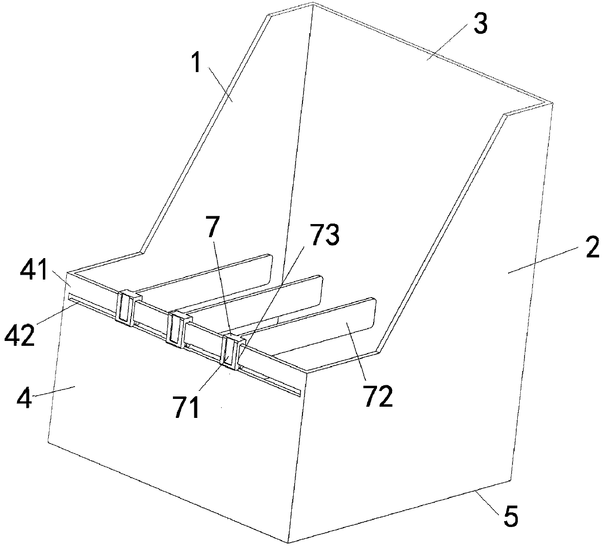 File holder with vernier-type indexes and separation pieces