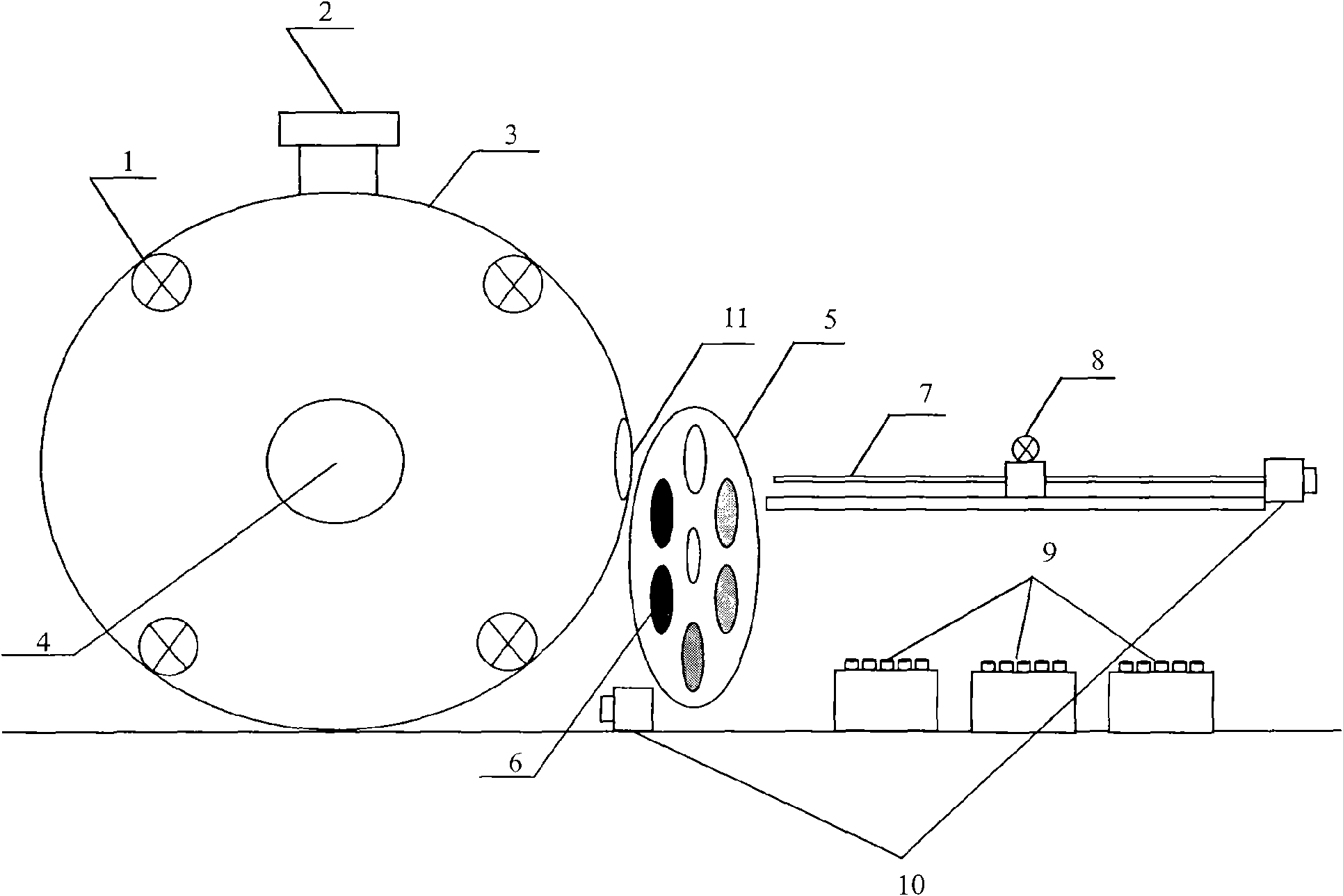 Isochromatic and isothermic continuous dimming device based on integrating sphere