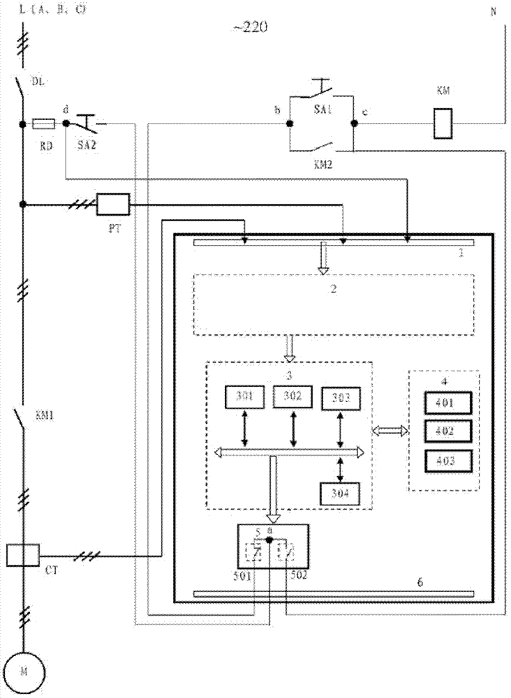 Intelligent motor protector and protection method thereof