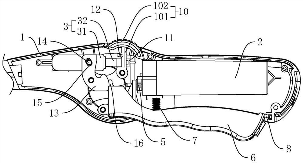 Ignition structure of ignition gun and ignition gun