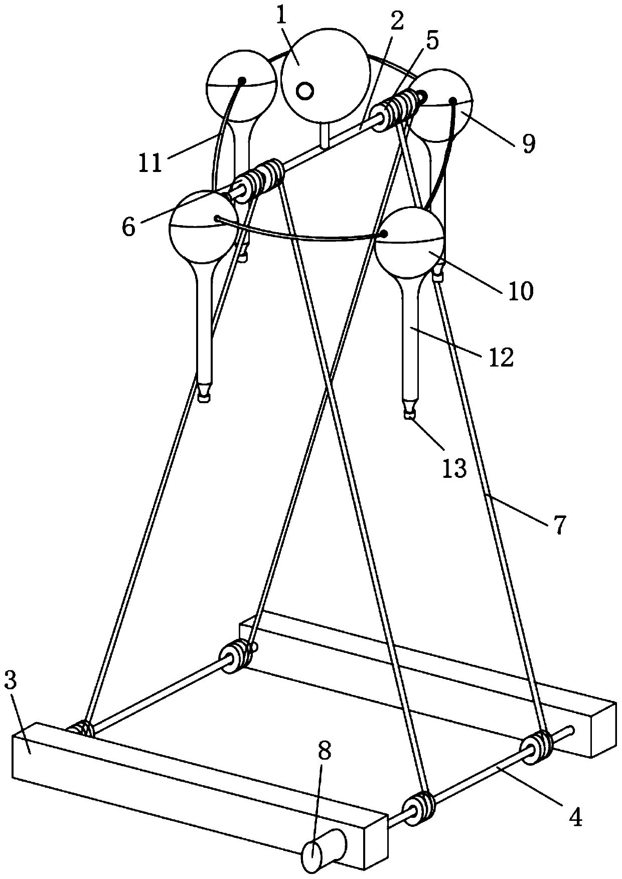 Floating type lake heavy-metal collecting device and use method therefor