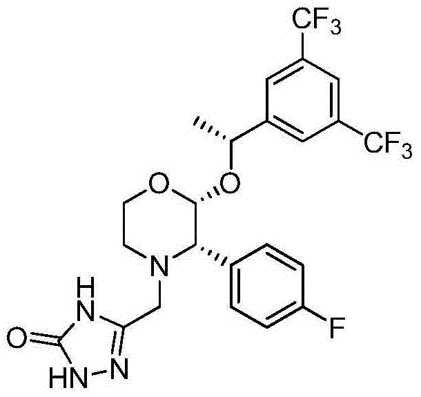 Refining method of aprepitant key intermediate